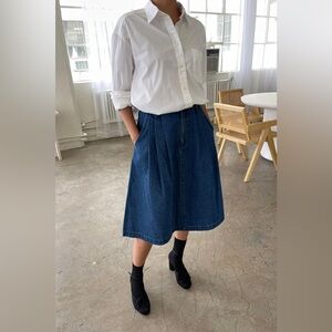 Le Bon Shoppe Farm Girl Skirt in Denim